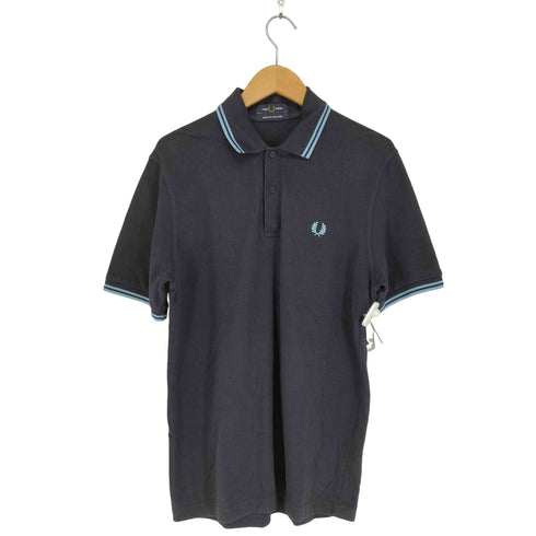 フレッドペリー FRED PERRY イングランド製 ワンポイント刺繍鹿の子ポロシャツ メンズ  42